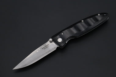 Mcusta Classic Wave Series MC-17D VG-10 Damascus blade with Black Pakka Wood Handlee - japaneseknifedirect.mom