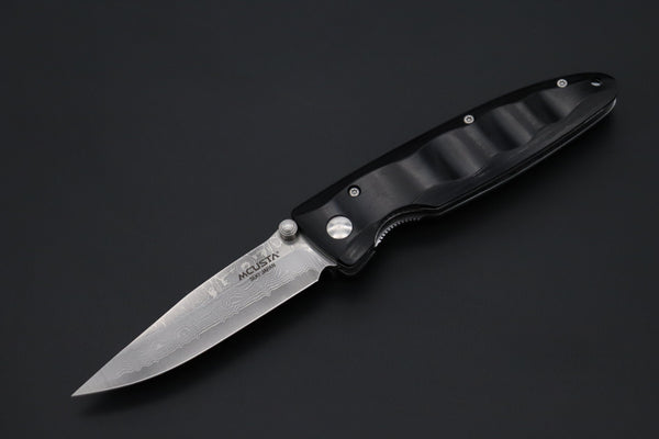 Mcusta Classic Wave Series MC-17D VG-10 Damascus blade with Black Pakka Wood Handlee - japaneseknifedirect.mom