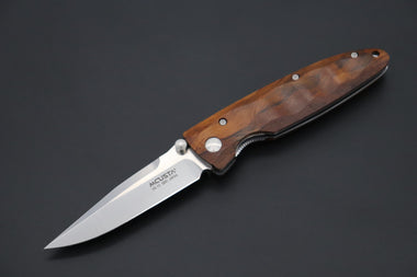 Mcusta Classic Wave Series MC-18V VG-10 blade with Desert Ironwood handle - japaneseknifedirect.mom