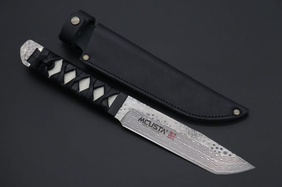 Mcusta Custom Limited EditionSeries MC-242GD SPG-2 Damascus Tanto "SLIMMER Blade" - japaneseknifedirect.mom