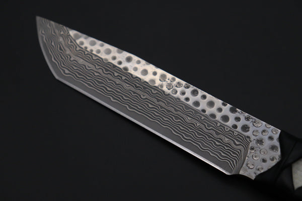 Mcusta Custom Limited EditionSeries MC-242GD SPG-2 Damascus Tanto "SLIMMER Blade" - japaneseknifedirect.mom