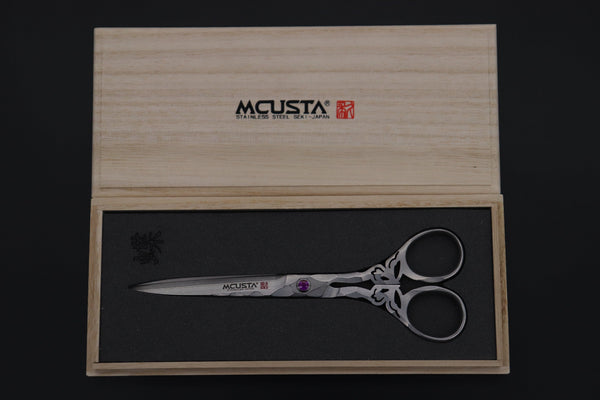Mcusta DDB-170D "BUTTERFLY" Damascus Scissors - japaneseknifedirect.mom