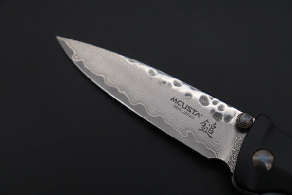 Mcusta FUSION Series MC-161D VG-10 Tsuchime Hammered Damascus | Black - japaneseknifedirect.mom