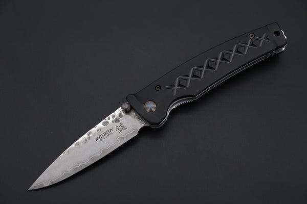 Mcusta FUSION Series MC-161D VG-10 Tsuchime Hammered Damascus | Black - japaneseknifedirect.mom