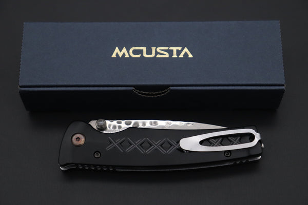 Mcusta FUSION Series MC-161D VG-10 Tsuchime Hammered Damascus | Black - japaneseknifedirect.mom