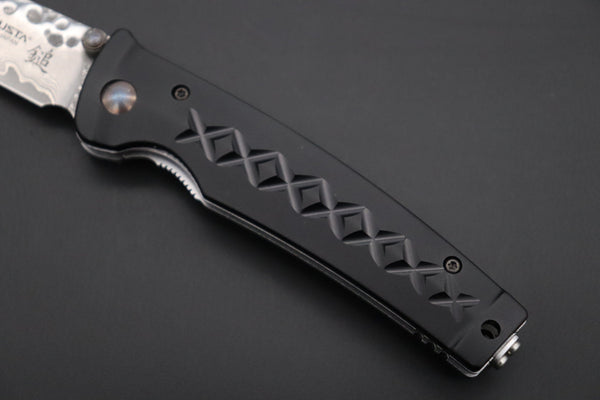 Mcusta FUSION Series MC-161D VG-10 Tsuchime Hammered Damascus | Black - japaneseknifedirect.mom