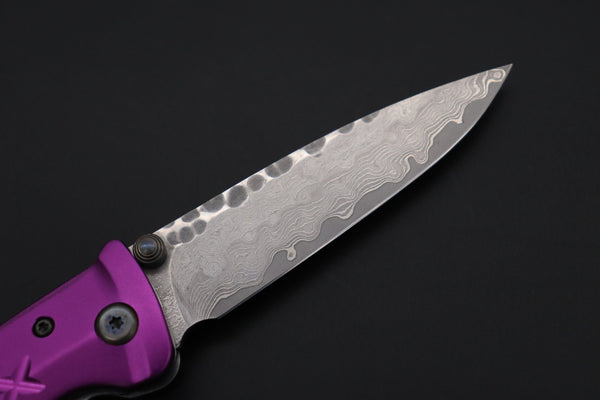 Mcusta FUSION Series MC-162D VG-10 Tsuchime Hammered Damascus | Purple - japaneseknifedirect.mom