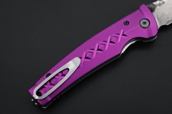 Mcusta FUSION Series MC-162D VG-10 Tsuchime Hammered Damascus | Purple - japaneseknifedirect.mom