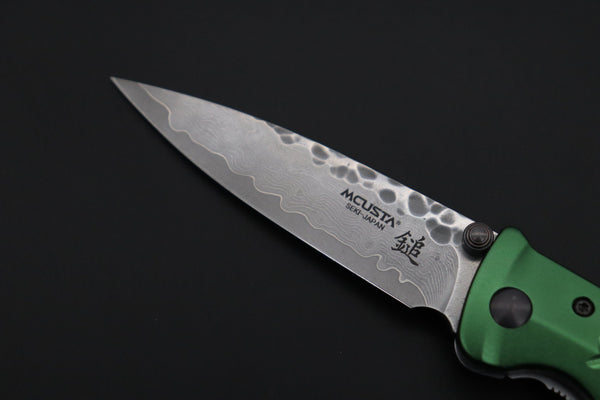 Mcusta FUSION Series MC-163D VG-10 Tsuchime Hammered Damascus | Green - japaneseknifedirect.mom