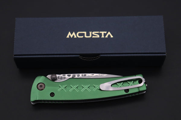 Mcusta FUSION Series MC-163D VG-10 Tsuchime Hammered Damascus | Green - japaneseknifedirect.mom