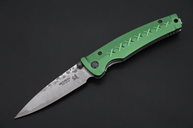 Mcusta FUSION Series MC-163D VG-10 Tsuchime Hammered Damascus | Green - japaneseknifedirect.mom
