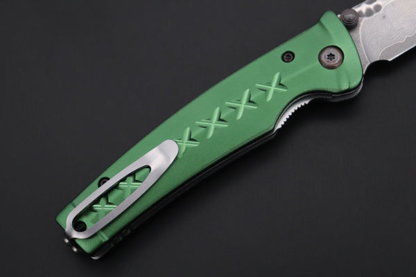 Mcusta FUSION Series MC-163D VG-10 Tsuchime Hammered Damascus | Green - japaneseknifedirect.mom