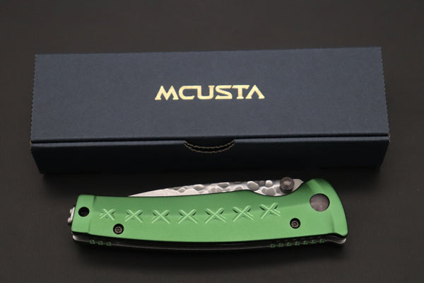 Mcusta FUSION Series MC-163D VG-10 Tsuchime Hammered Damascus | Green - japaneseknifedirect.mom