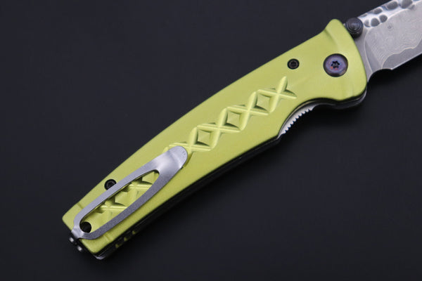 Mcusta FUSION Series MC-164D VG-10 Tsuchime Hammered Damascus | Lemon Yellow - japaneseknifedirect.mom