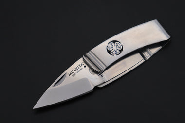 Mcusta Kamon Family Crest Money Clip Folder Series MC-81 AOI - japaneseknifedirect.mom