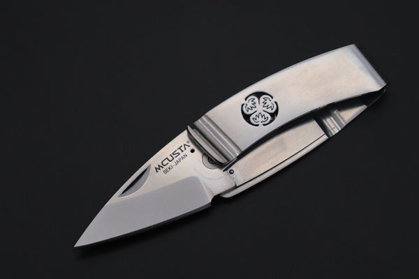 Mcusta Kamon Family Crest Money Clip Folder Series MC-81 AOI - japaneseknifedirect.mom