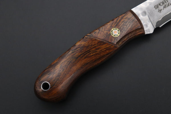 Mcusta "Mike Irie Collaboration Series" MC-231DI "SPORT 100" Desert Ironwood Handle - japaneseknifedirect.mom