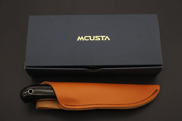 Mcusta "Mike Irie Collaboration Series" MC-233DB "SPORT 300" Black Linen Micarta Handle - japaneseknifedirect.mom