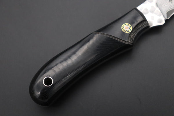 Mcusta "Mike Irie Collaboration Series" MC-233DB "SPORT 300" Black Linen Micarta Handle - japaneseknifedirect.mom