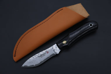 Mcusta "Mike Irie Collaboration Series" MC-233DB "SPORT 300" Black Linen Micarta Handle - japaneseknifedirect.mom