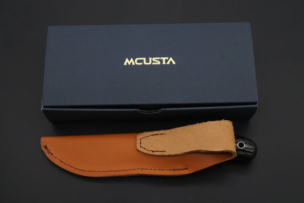 Mcusta "Mike Irie Collaboration Series" MC-233DB "SPORT 300" Black Linen Micarta Handle - japaneseknifedirect.mom