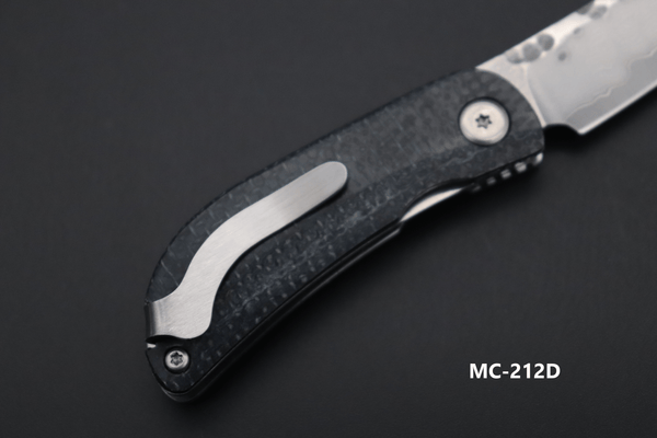 Mcusta New MC-21D Petit Series Mini Folders, VG-10 Damascus Blade, Jute Micarta Handles - japaneseknifedirect.mom