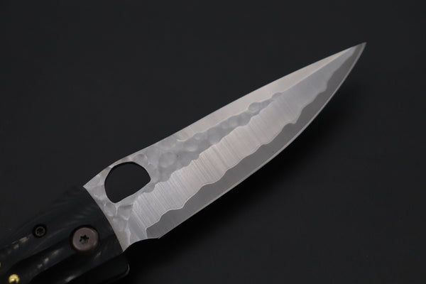 Mcusta SENGOKU Series MC-181G "ODA NOBUNAGA" SPG-2 SAN MAI Blade with Black Micarta handle, Now with Pocket Clip - japaneseknifedirect.mom