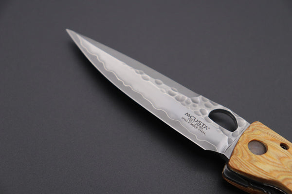 Mcusta SENGOKU Series MC-182G "TOYOTOMI HIDEYOSHI" SPG-2 SAN MAI Blade with Yellow-Pakkawood handle, Now with Pocket clip! - japaneseknifedirect.mom