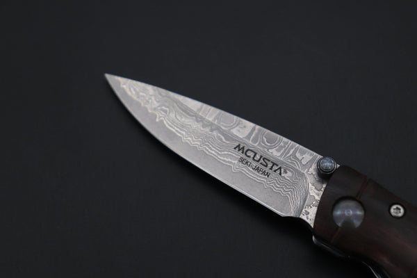 Mcusta Shinra Natural Series MC-74DI TAKE VG-10 Damascus "Desert Ironwood Handle" - japaneseknifedirect.mom