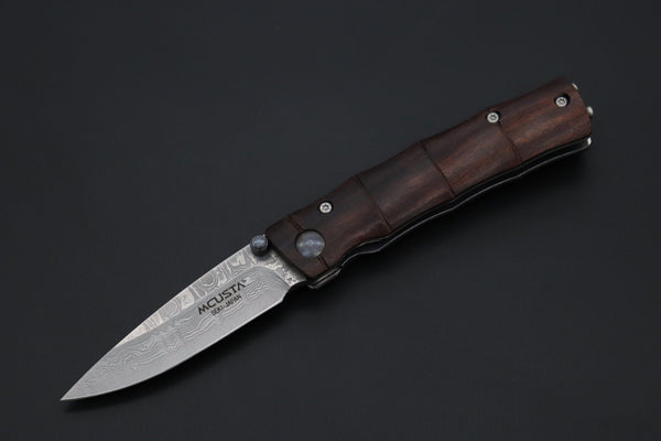 Mcusta Shinra Natural Series MC-74DI TAKE VG-10 Damascus "Desert Ironwood Handle" - japaneseknifedirect.mom