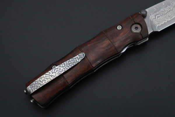 Mcusta Shinra Natural Series MC-74DI TAKE VG-10 Damascus "Desert Ironwood Handle" - japaneseknifedirect.mom