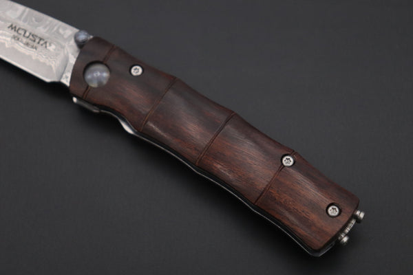 Mcusta Shinra Natural Series MC-74DI TAKE VG-10 Damascus "Desert Ironwood Handle" - japaneseknifedirect.mom