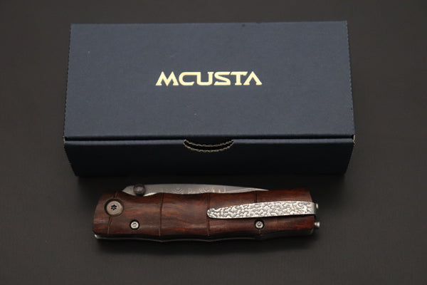 Mcusta Shinra Natural Series MC-74DI TAKE VG-10 Damascus "Desert Ironwood Handle" - japaneseknifedirect.mom