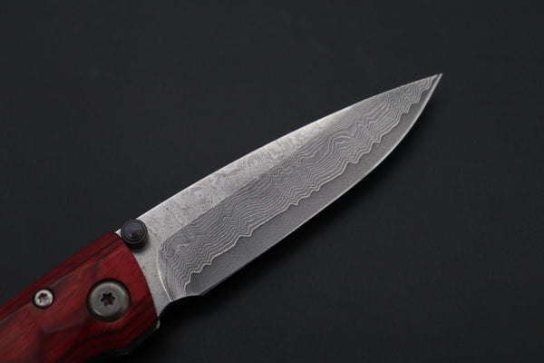 Mcusta Shinra Natural Series MC-78D TSUCHI VG-10 Damascus (Red-Pakka Wood Handle) - japaneseknifedirect.mom