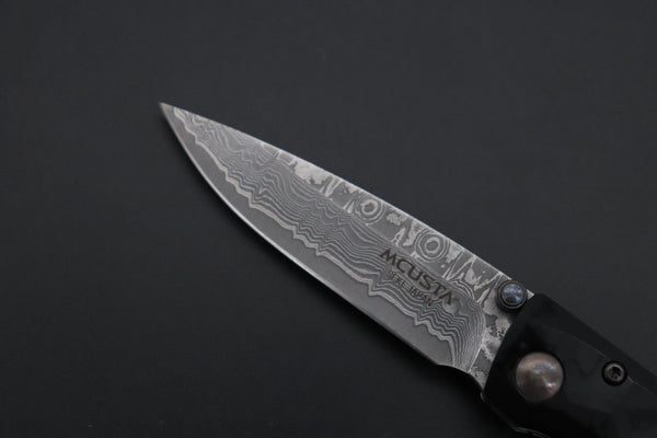 Mcusta Shinra Natural Series MC-79DP TSUCHI VG-10 Damascus (Black Pakka Wood Handle) - japaneseknifedirect.mom