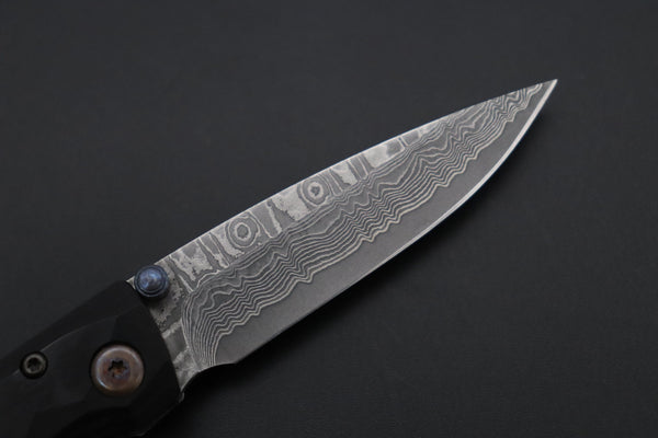 Mcusta Shinra Natural Series MC-79DP TSUCHI VG-10 Damascus (Black Pakka Wood Handle) - japaneseknifedirect.mom