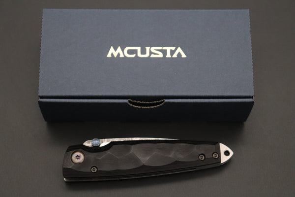 Mcusta Shinra Natural Series MC-79DP TSUCHI VG-10 Damascus (Black Pakka Wood Handle) - japaneseknifedirect.mom