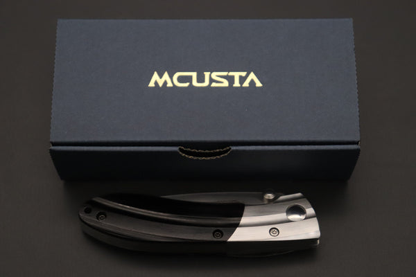 Mcusta SHINRA 森羅 Premium Series MC-142G RIPPLE SPG-2 San Mai (Black Pakka Wood Handle) - japaneseknifedirect.mom