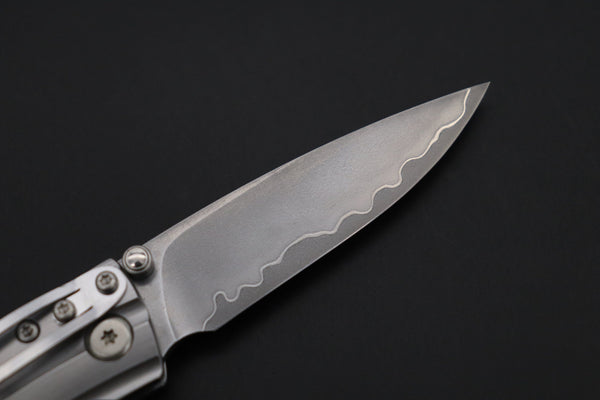 Mcusta SHINRA 森羅 Premium Series MC-142G RIPPLE SPG-2 San Mai (Black Pakka Wood Handle) - japaneseknifedirect.mom