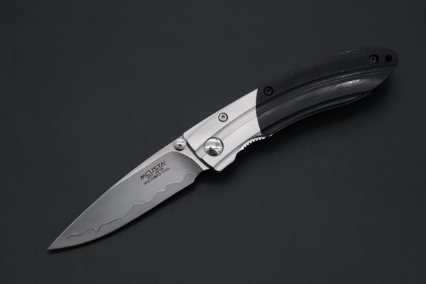 Mcusta SHINRA 森羅 Premium Series MC-142G RIPPLE SPG-2 San Mai (Black Pakka Wood Handle) - japaneseknifedirect.mom