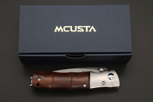 Mcusta SHINRA 森羅 Premium Series MC-145G BAMBOO SPG-2 San Mai (Desert Ironwood handle) - japaneseknifedirect.mom
