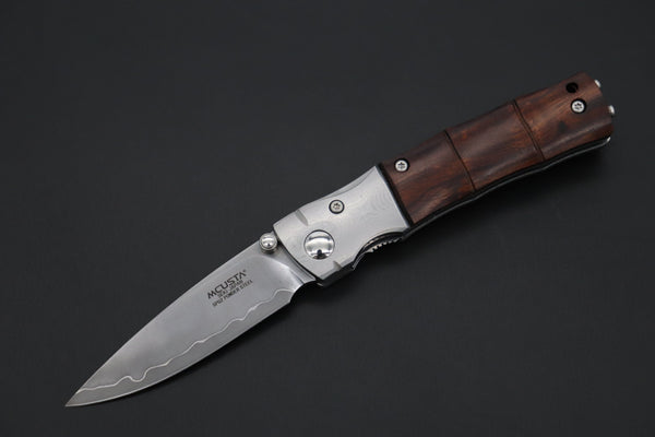 Mcusta SHINRA 森羅 Premium Series MC-145G BAMBOO SPG-2 San Mai (Desert Ironwood handle) - japaneseknifedirect.mom