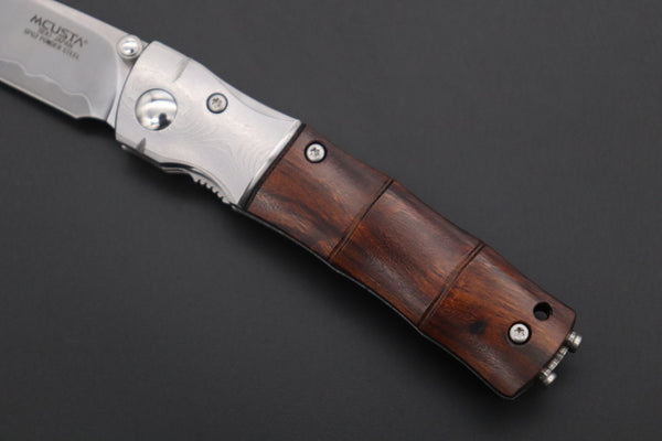 Mcusta SHINRA 森羅 Premium Series MC-145G BAMBOO SPG-2 San Mai (Desert Ironwood handle) - japaneseknifedirect.mom