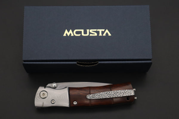 Mcusta SHINRA 森羅 Premium Series MC-145G BAMBOO SPG-2 San Mai (Desert Ironwood handle) - japaneseknifedirect.mom