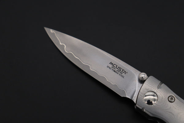 Mcusta SHINRA 森羅 Premium Series MC-146G BAMBOO SPG-2 San Mai (Black Pakkawood handle) - japaneseknifedirect.mom