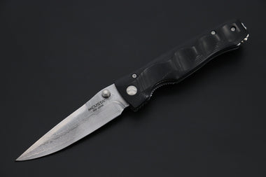Mcusta Tactility Elite Folder Series MC-121D VG-10 Damascus Blade with Black Linen Micarta Handle - japaneseknifedirect.mom