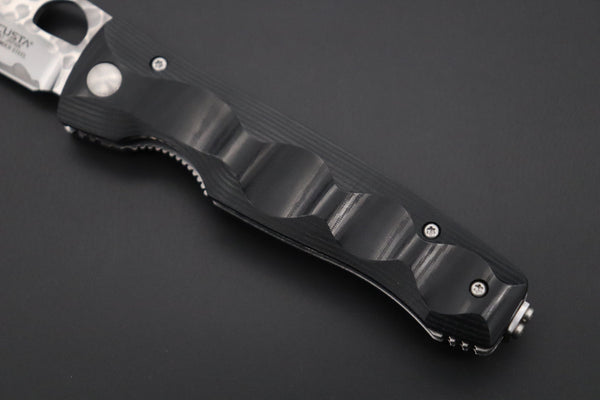 Mcusta Tactility Elite Folder Series MC-121G SPG-2 San Mai blade with Linen Micarta Handle - japaneseknifedirect.mom