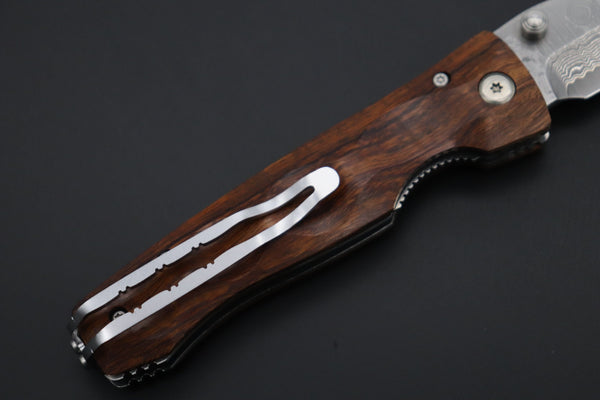 Mcusta Tactility Elite Folder Series MC-125D VG-10 Damascus Blade with Desert Ironwood Handle - japaneseknifedirect.mom