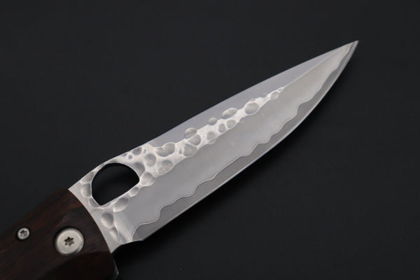 Mcusta Tactility Elite Folder Series MC-125G SPG-2 San Mai blade with Desert Ironwood Handle - japaneseknifedirect.mom