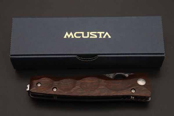 Mcusta Tactility Elite Folder Series MC-125G SPG-2 San Mai blade with Desert Ironwood Handle - japaneseknifedirect.mom